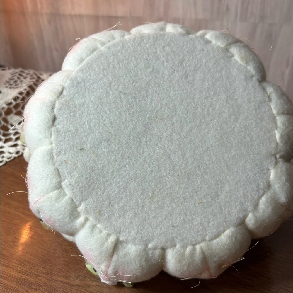 Cream & Pink Plush Bunny Basket
